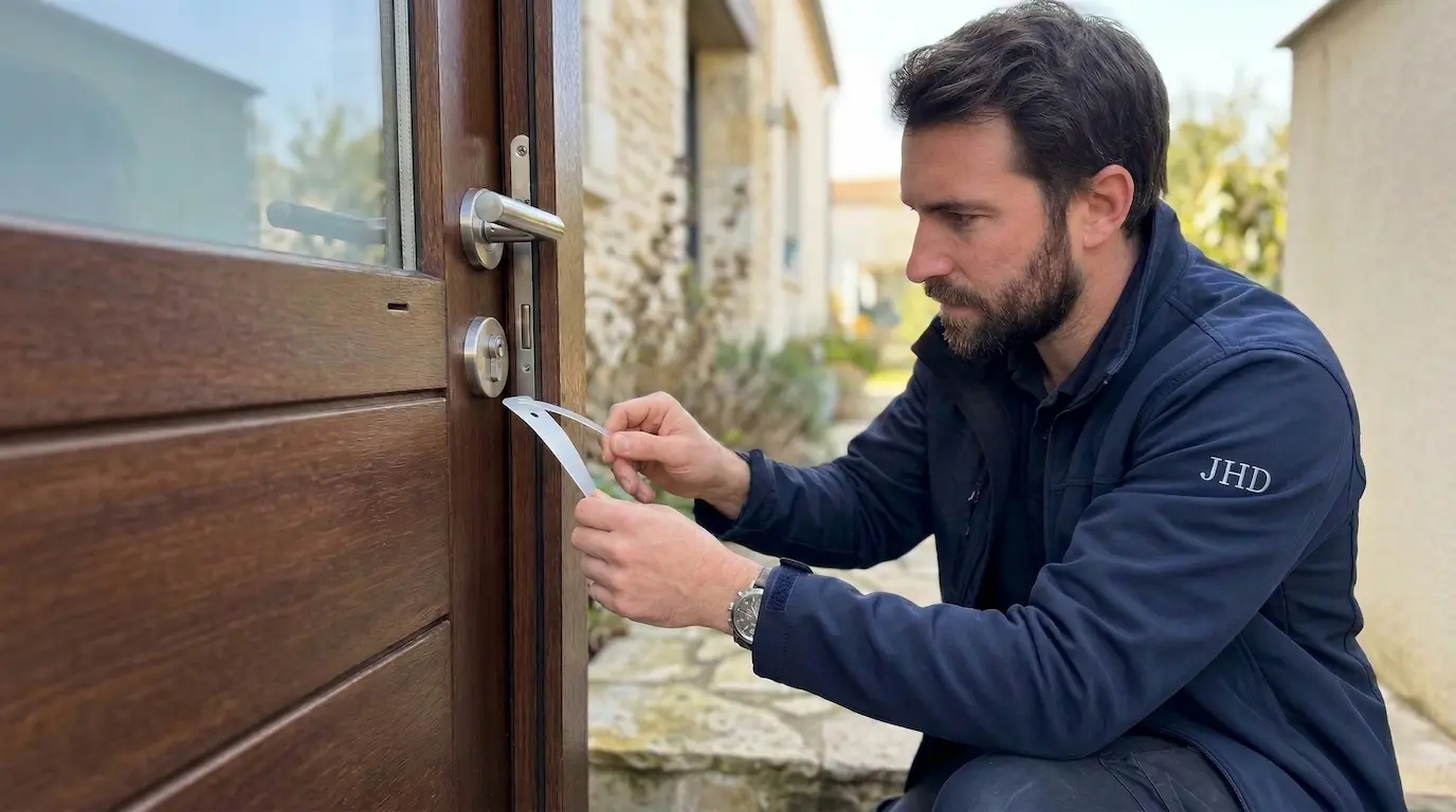 Ouverture de porte claquée